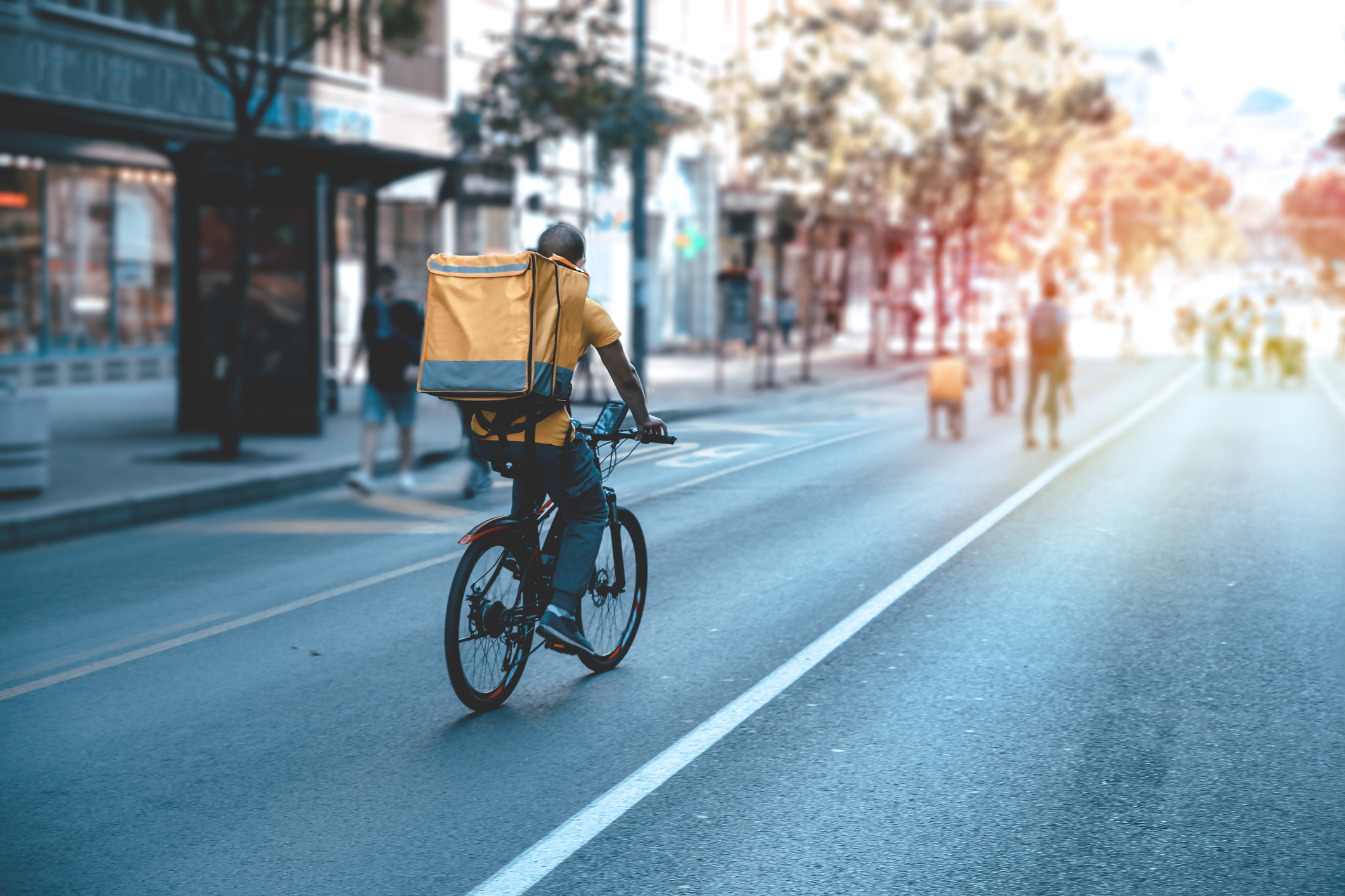 Rider en bicicleta