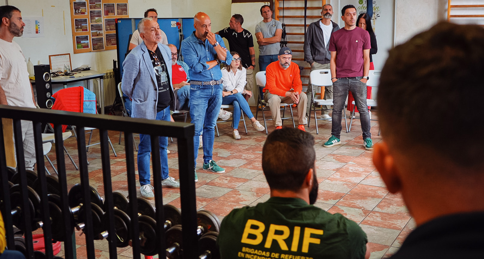 Visita de Pepe Álvarez a la BRIF