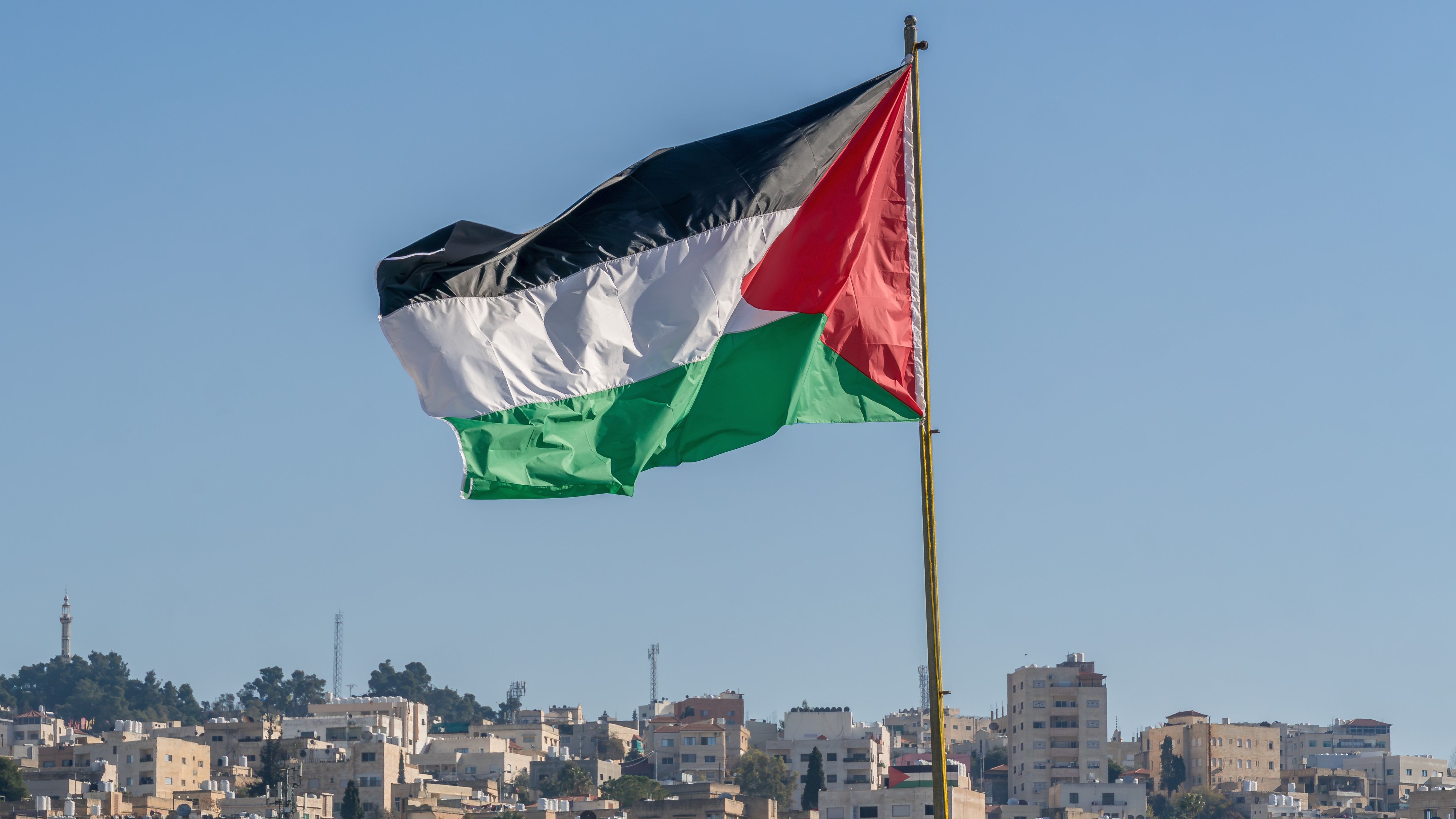 Bandera Palestina Cisjordania