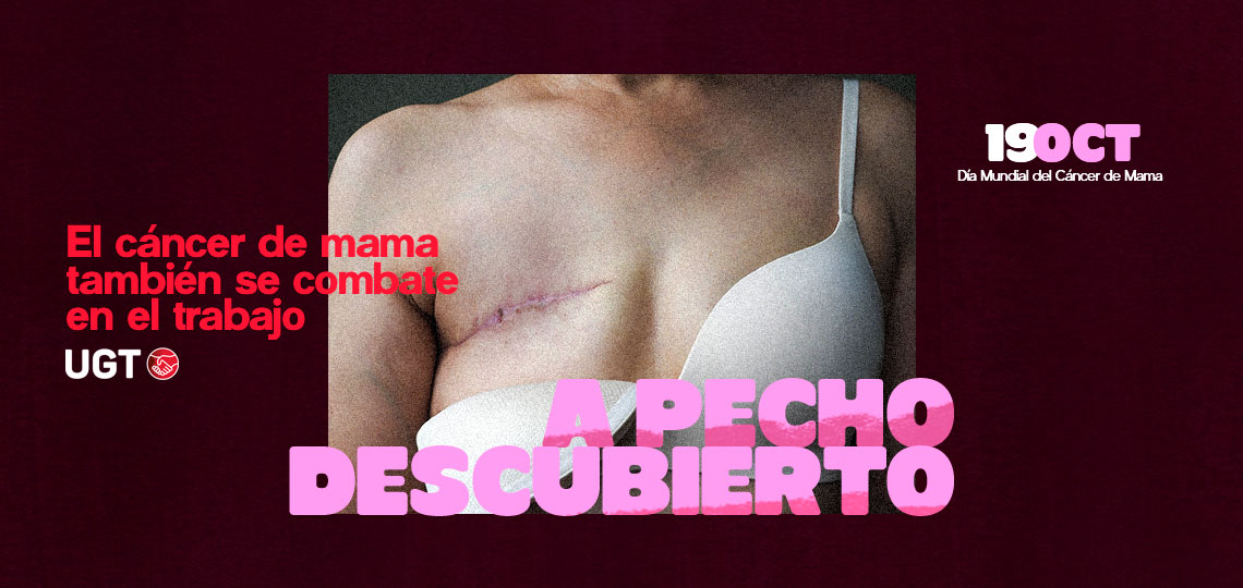 Portada de la campaña de UGT por el Día Mundial del cáncer de mama