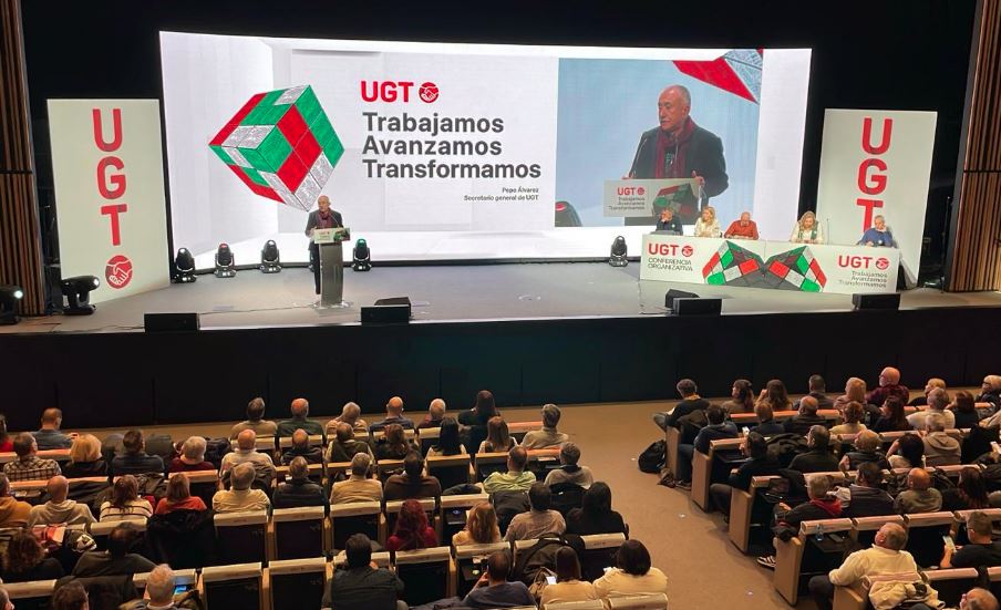 Pepe Álvarez en la clausura de la Primera Conferencia Organizativa de UGT