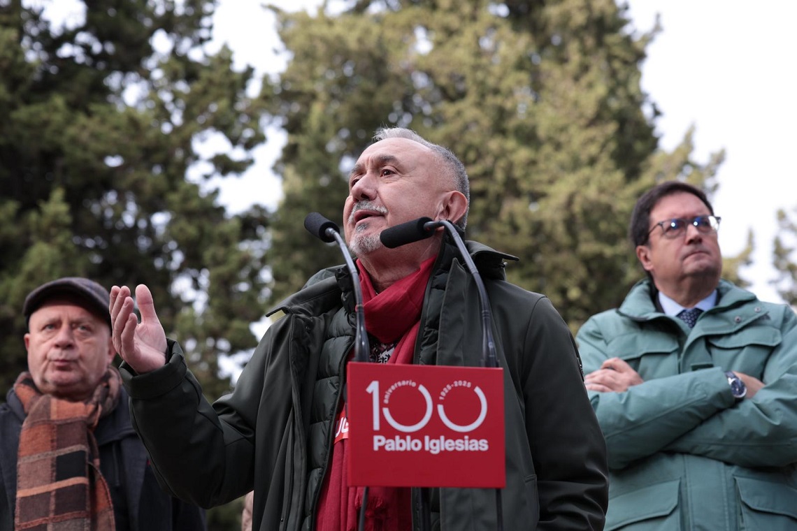 Homenaje a Pablo Iglesias Posse en el Cementerio Civil de Madrid