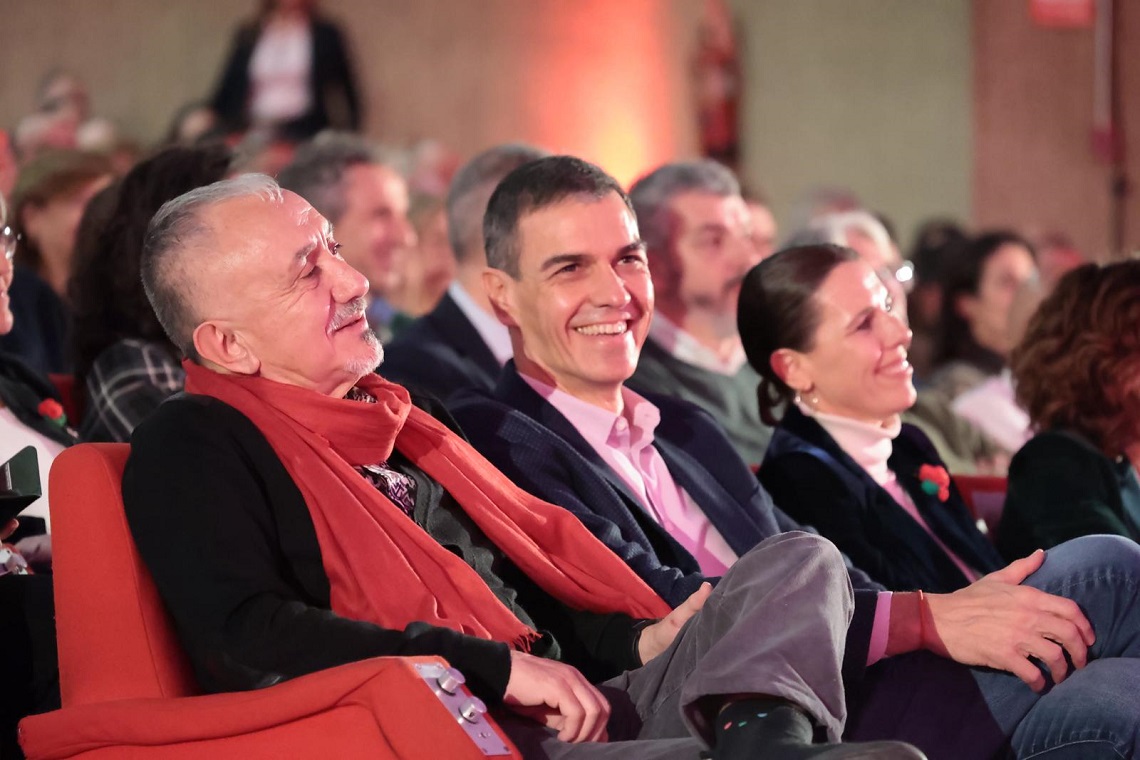 Pepe Álvarez y Pedro Sánchez