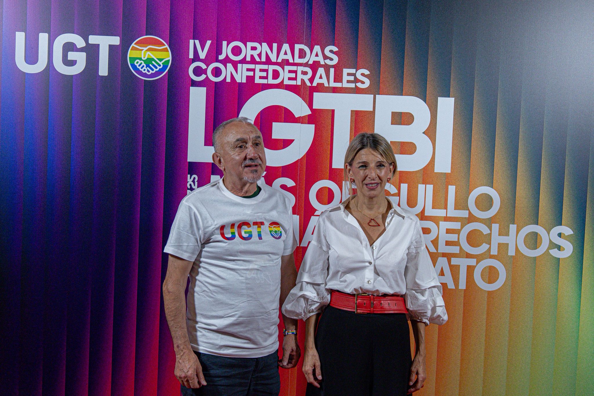 Pepe Álvarez y Yolanda Díaz