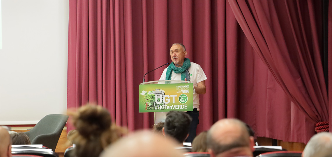Pepe Álvarez en las Jornadas Construyendo un sindicato más verde