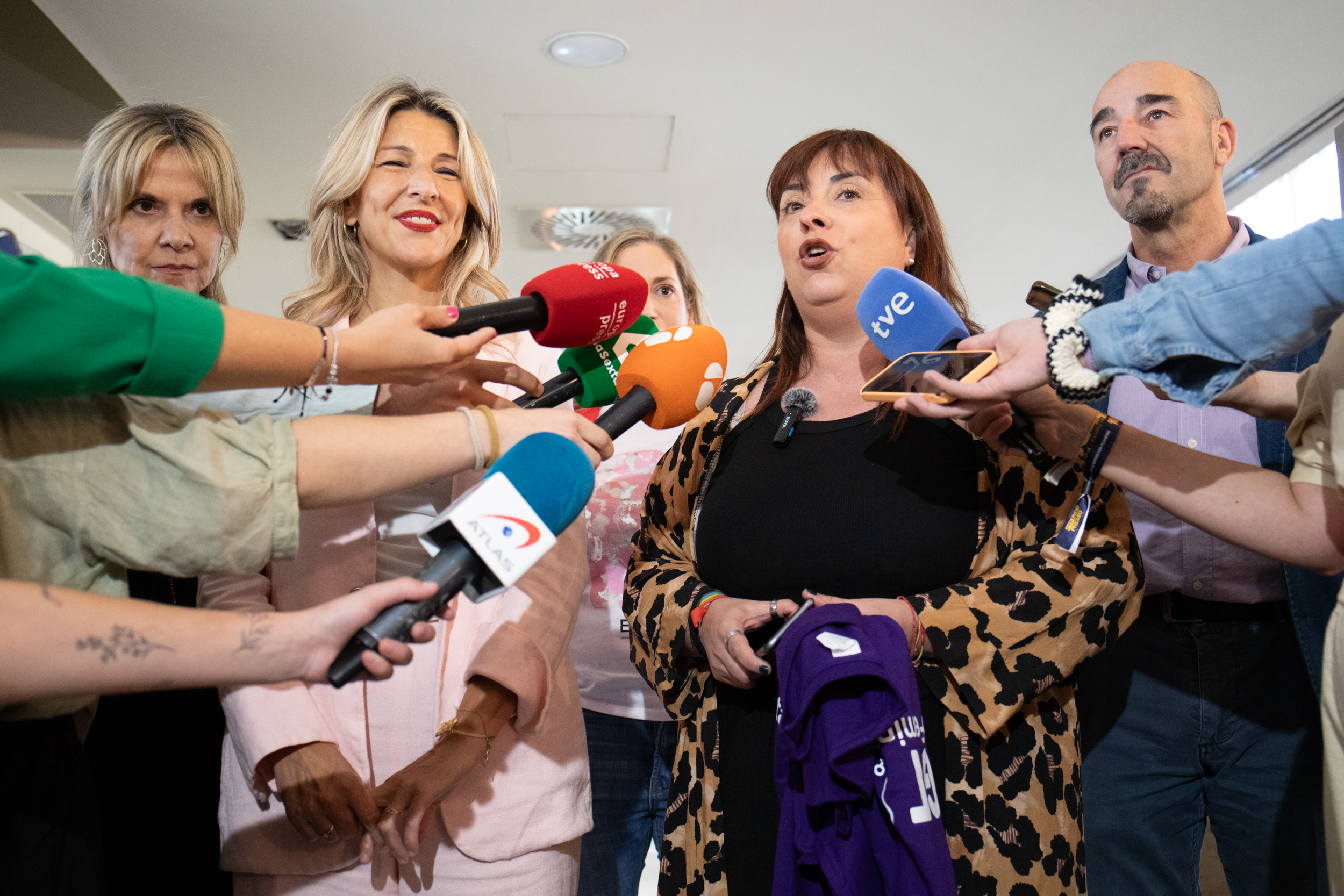 Cristina Antoñanzas atiende a medios