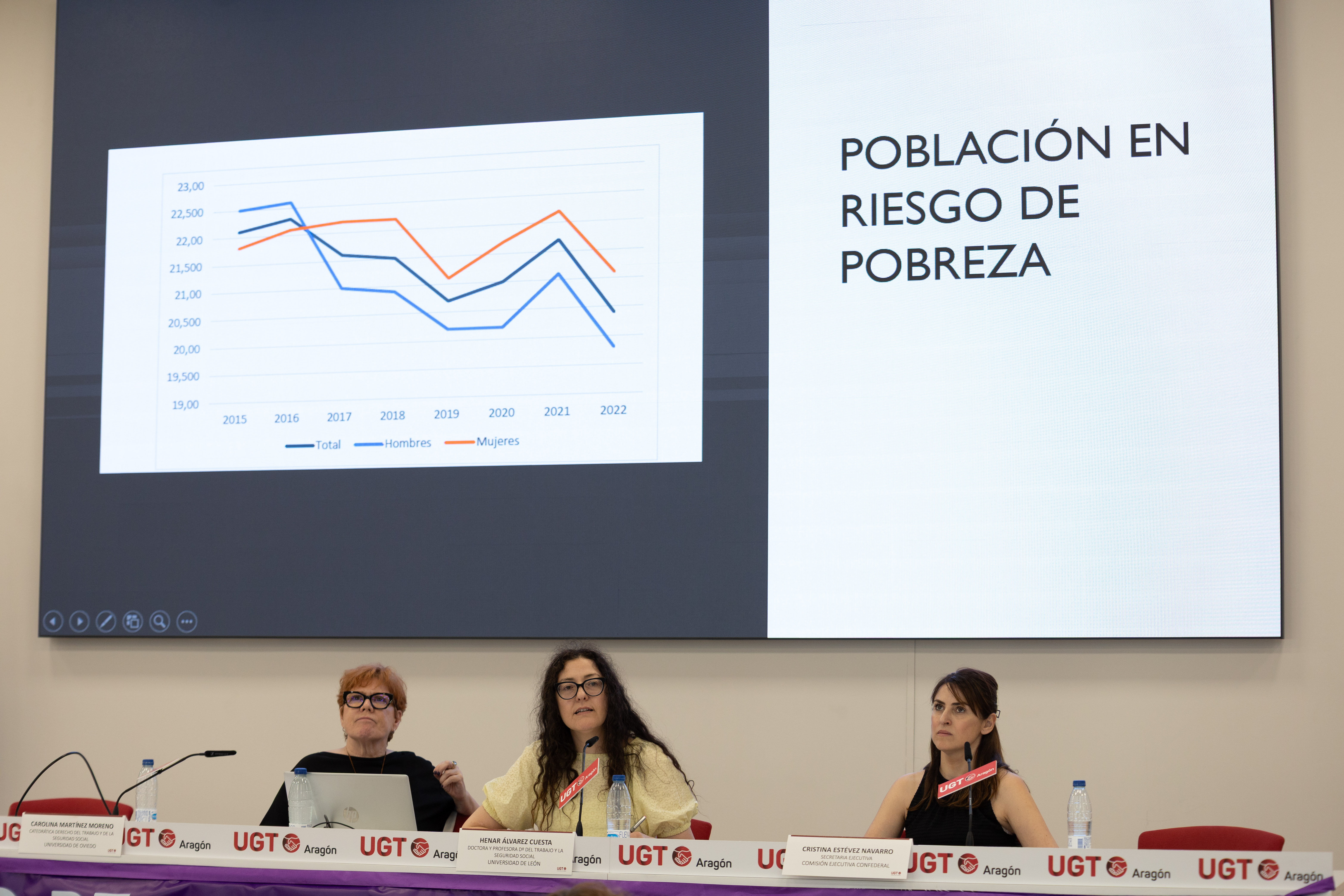 Vista general de la mesa