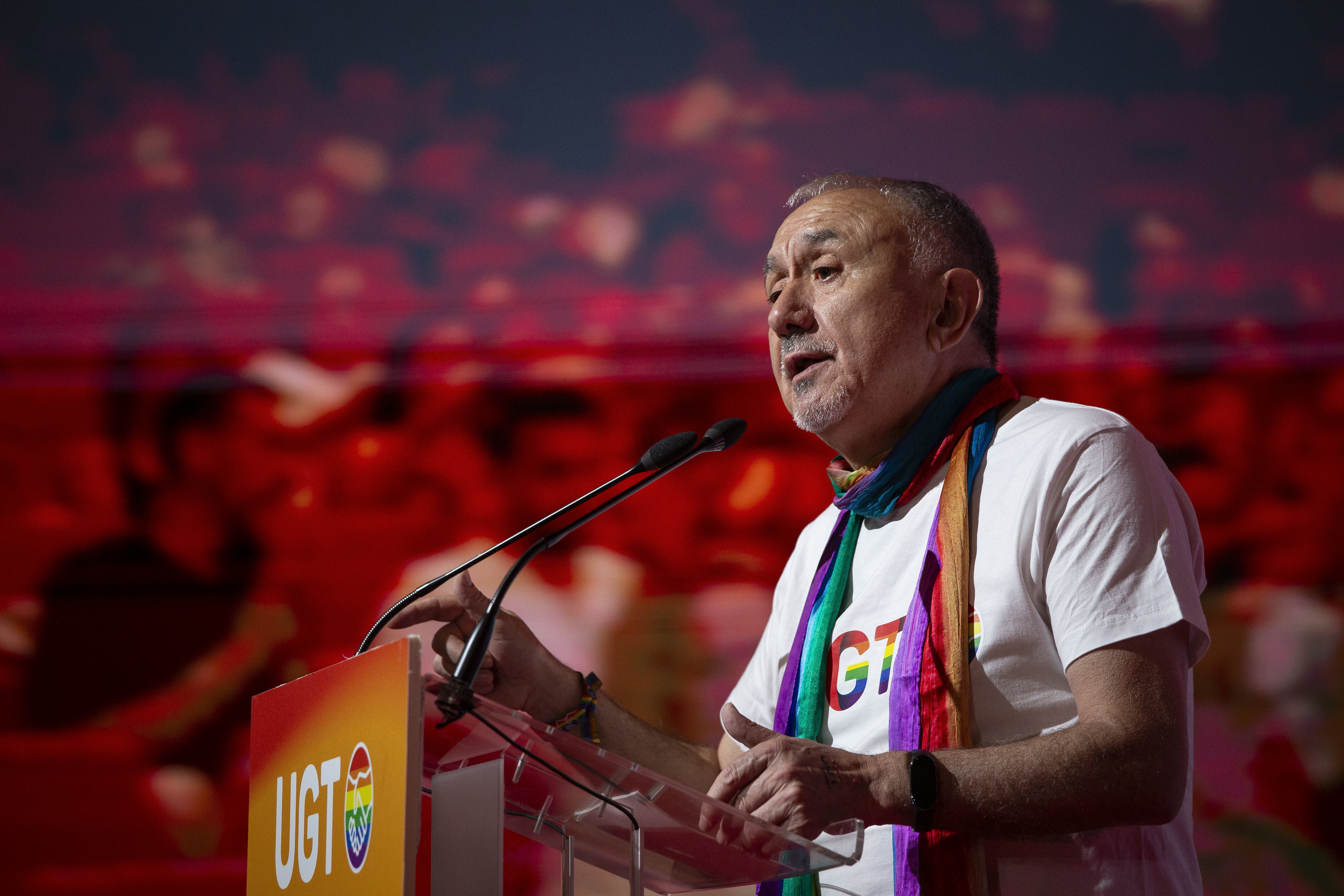 59. Cierra el acto, Pepe Álvarez, secretario general de UGT.