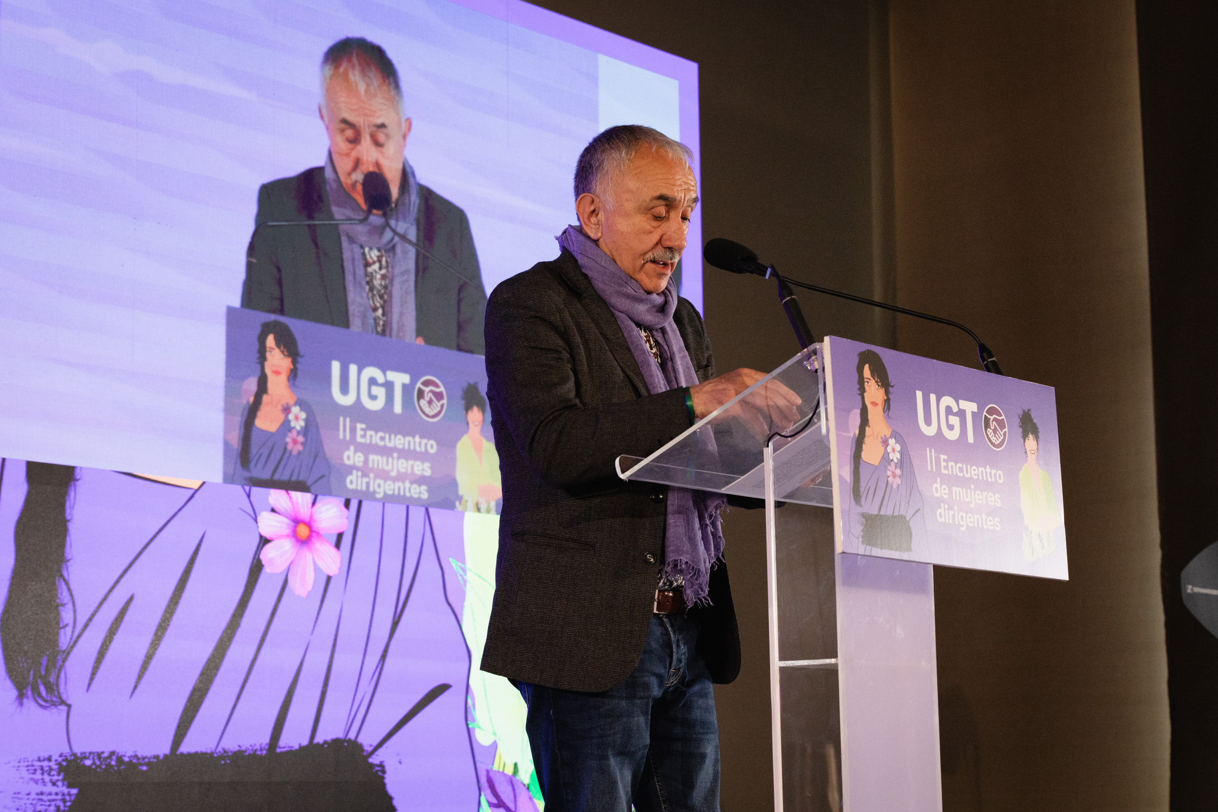 Pepe Álvarez, secretario general de UGT en la apertura del encuentro 