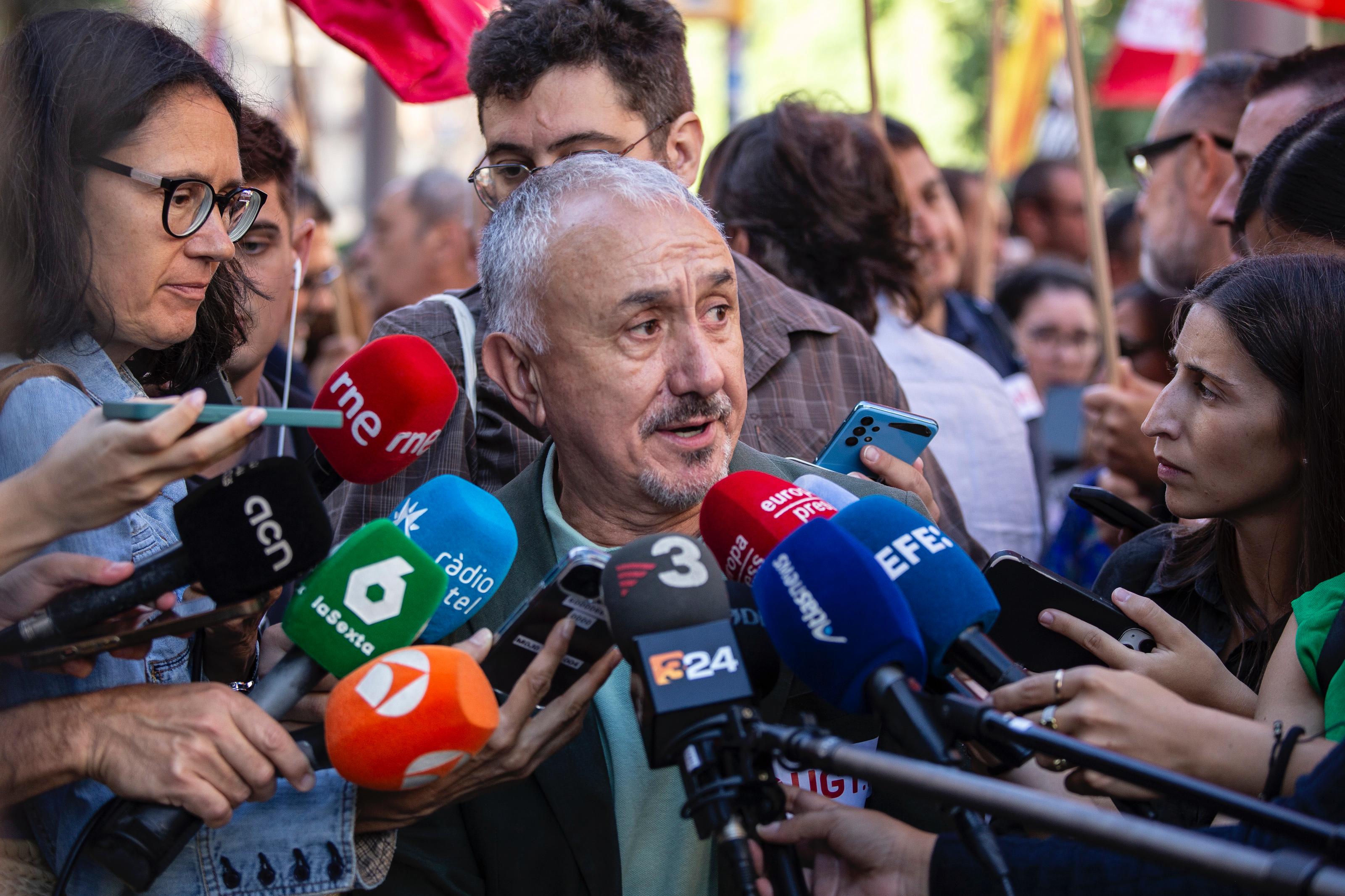 Barcelona. Pepe Álvarez, secretario general de UGT