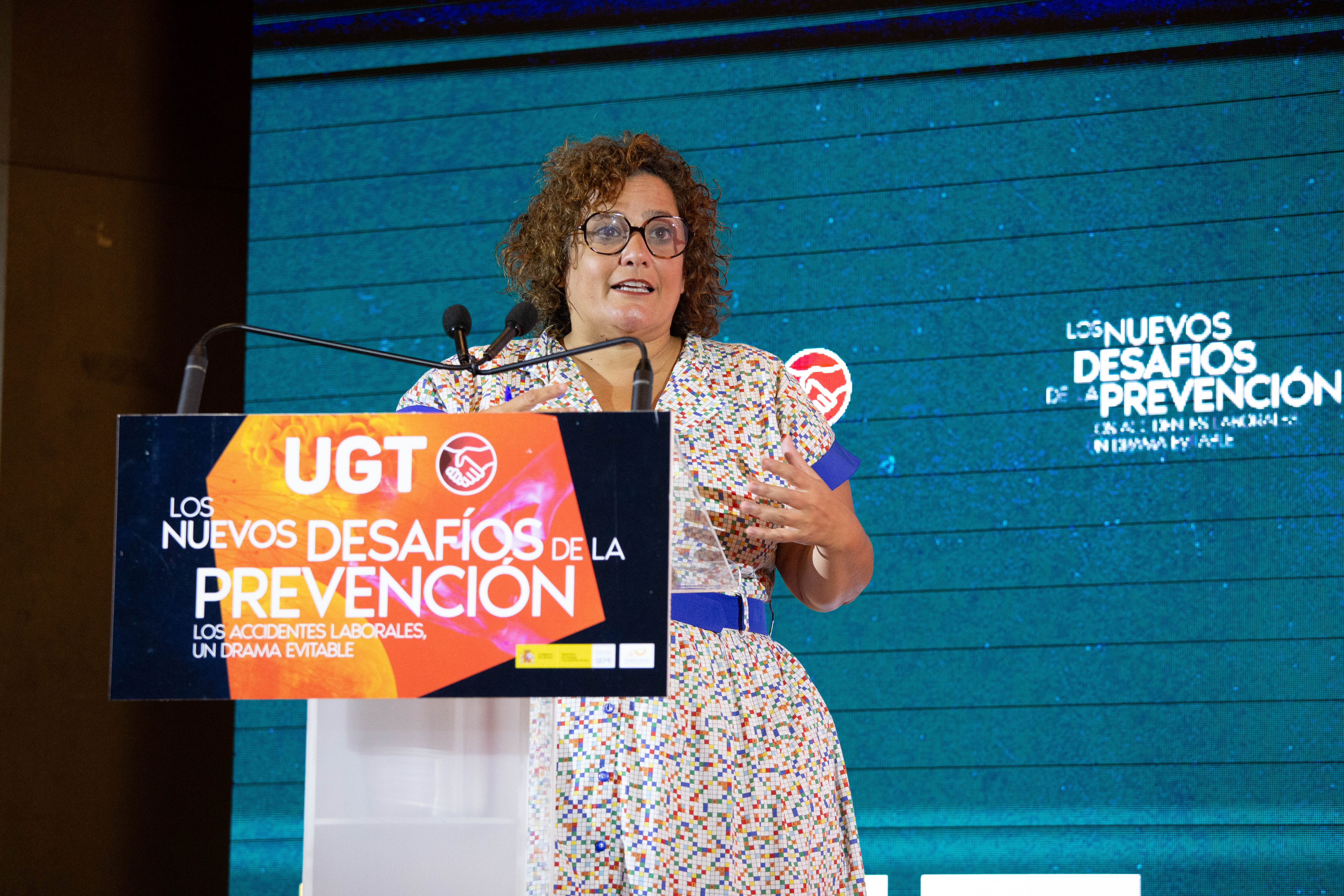 Clausura de las jornadas a cargo de Patricia Ruiz, secretaria de Salud Laboral de UGT