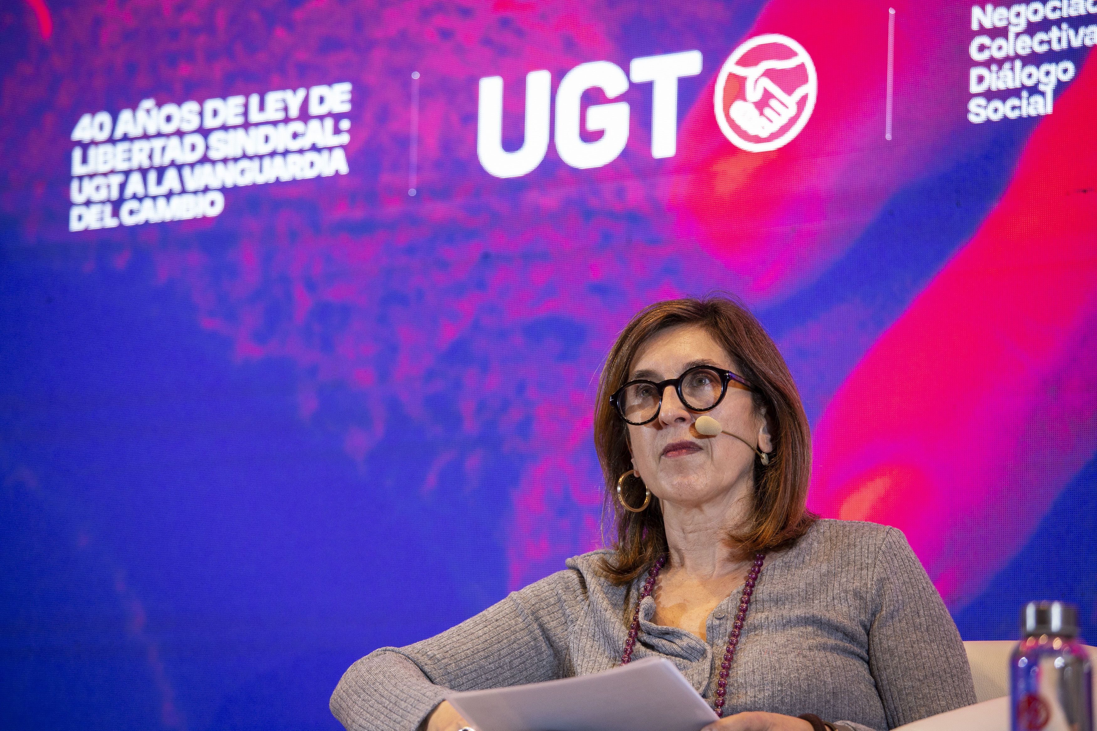 La vicesecretaria general de UGT Lola Navarro