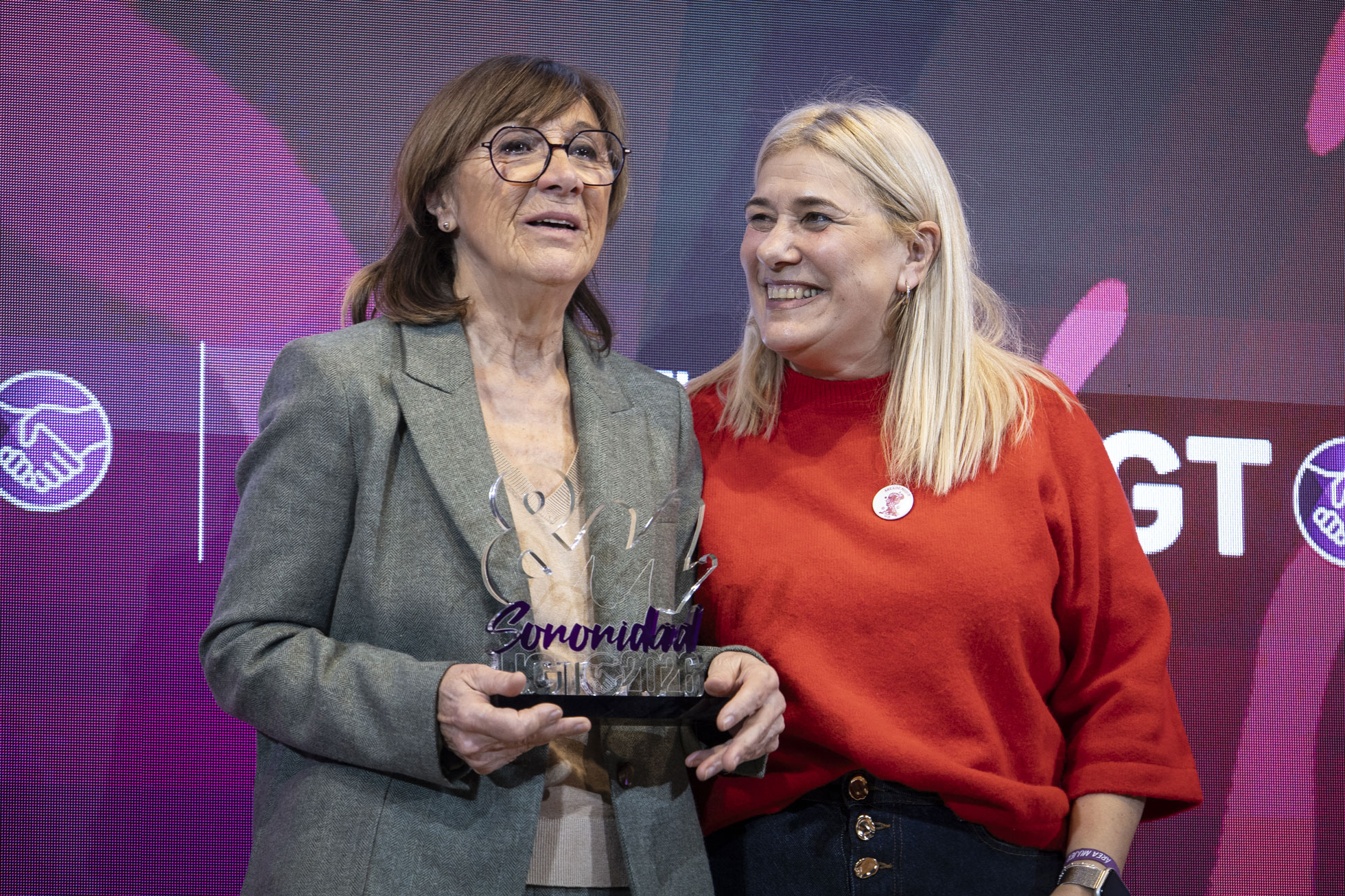 Aurelia García Pérez recoge el Premio Sororidad UGT-FeSMC 