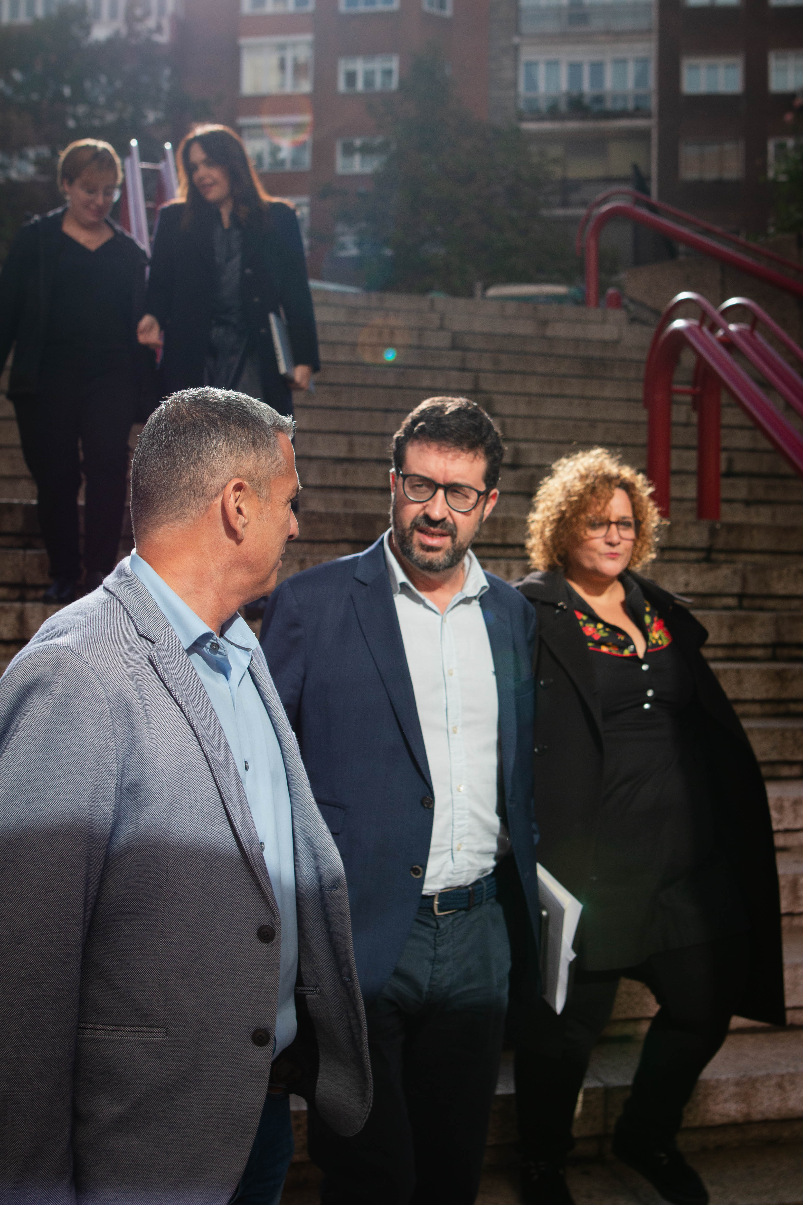 Salvador Duarte junto a Joaquín Pérez Rey y Patricia Ruíz