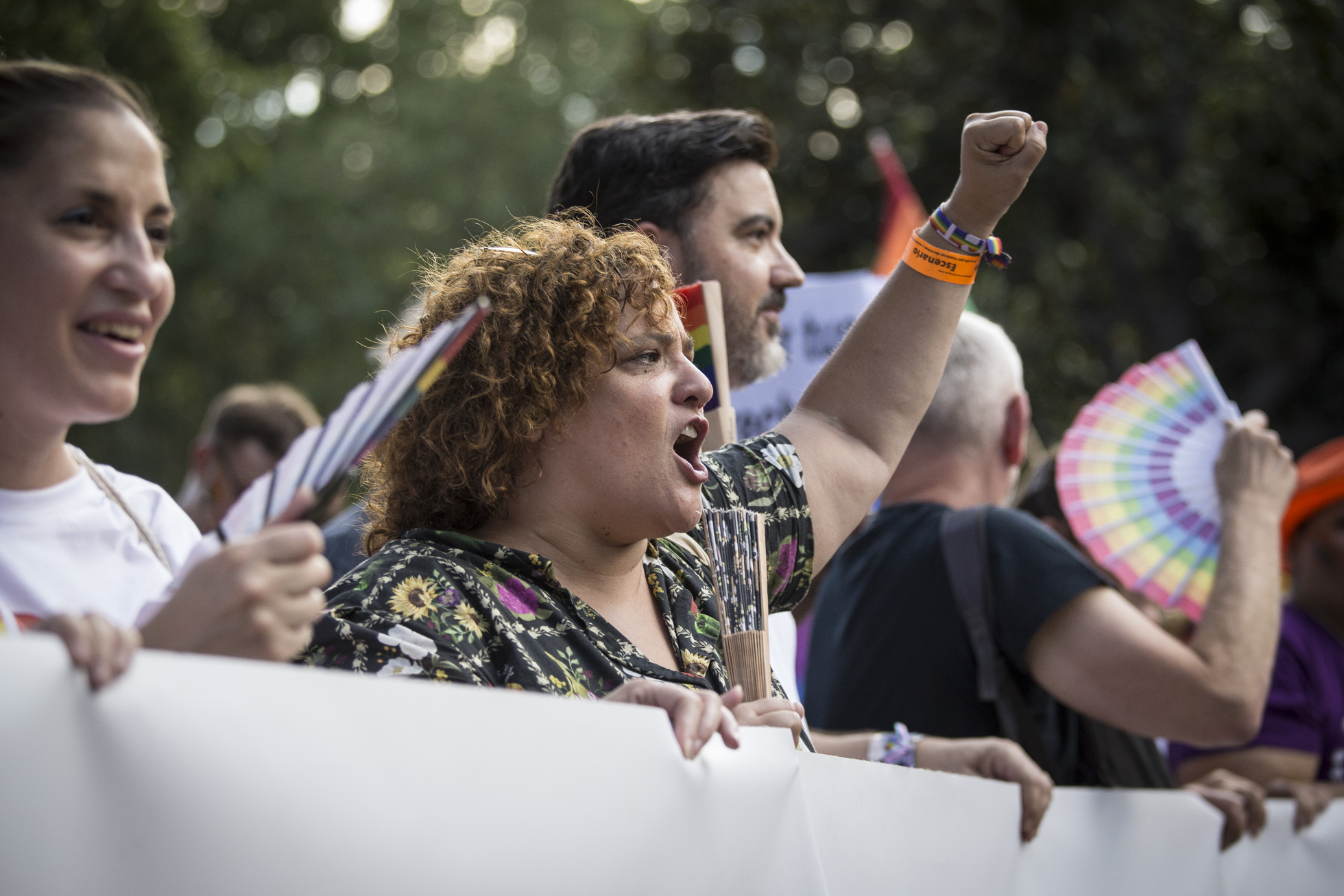 Patricia Ruiz en la marcha del Orgullo