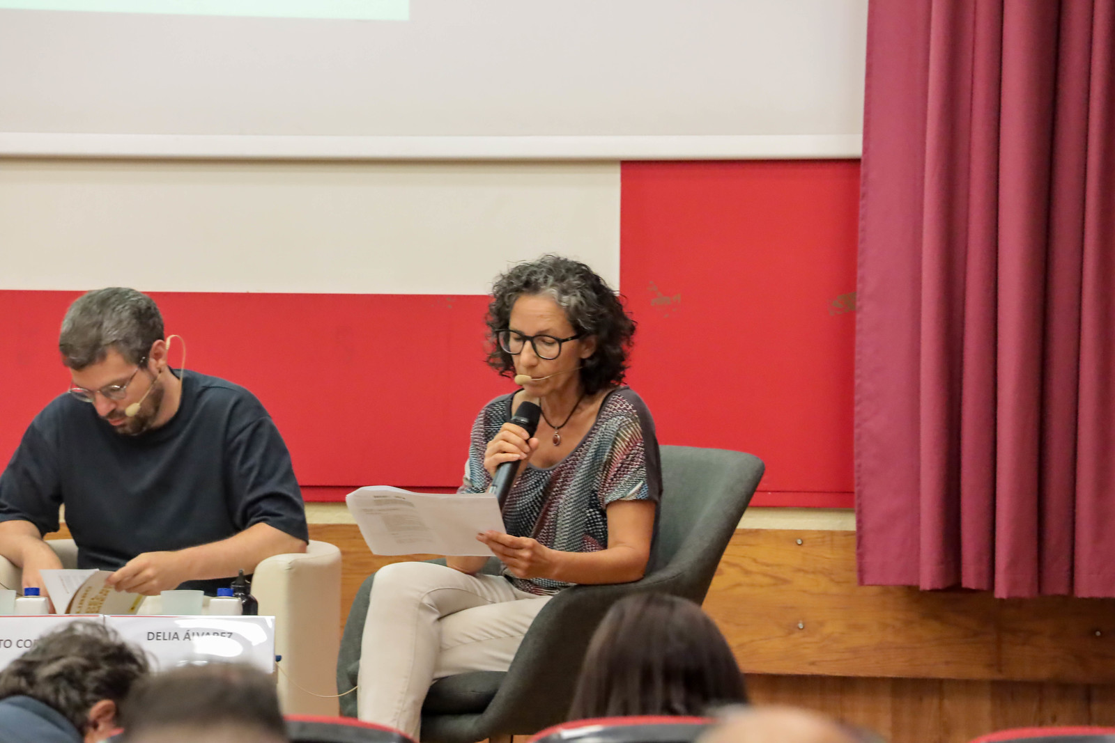 Delia Álvarez Martínez, técnica de Medioambiente de UGT País Valencià. moderadora de la mesa.