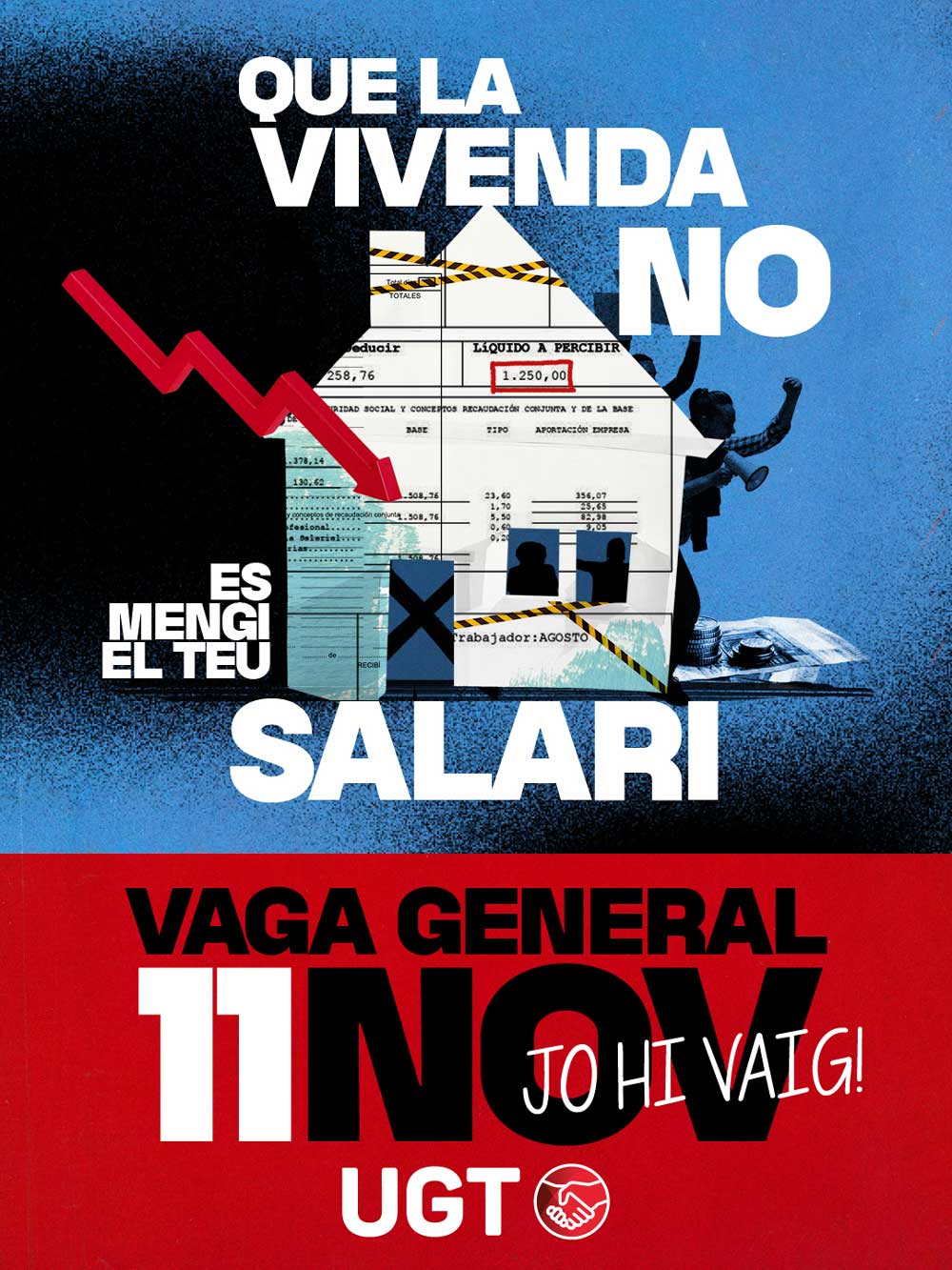 Cartel Huelga General 11N Catalan