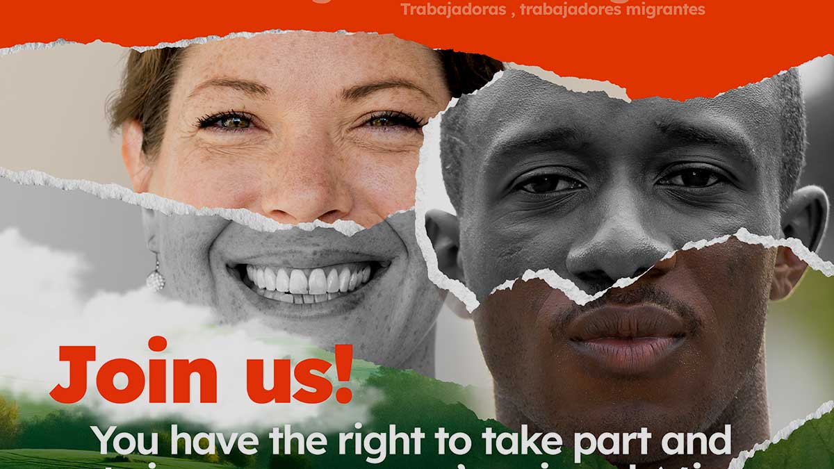 Imagen de campaña de migraciones de elecciones sindicales UGT