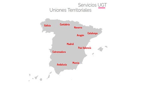 Mapa de servicios de uniones territoriales