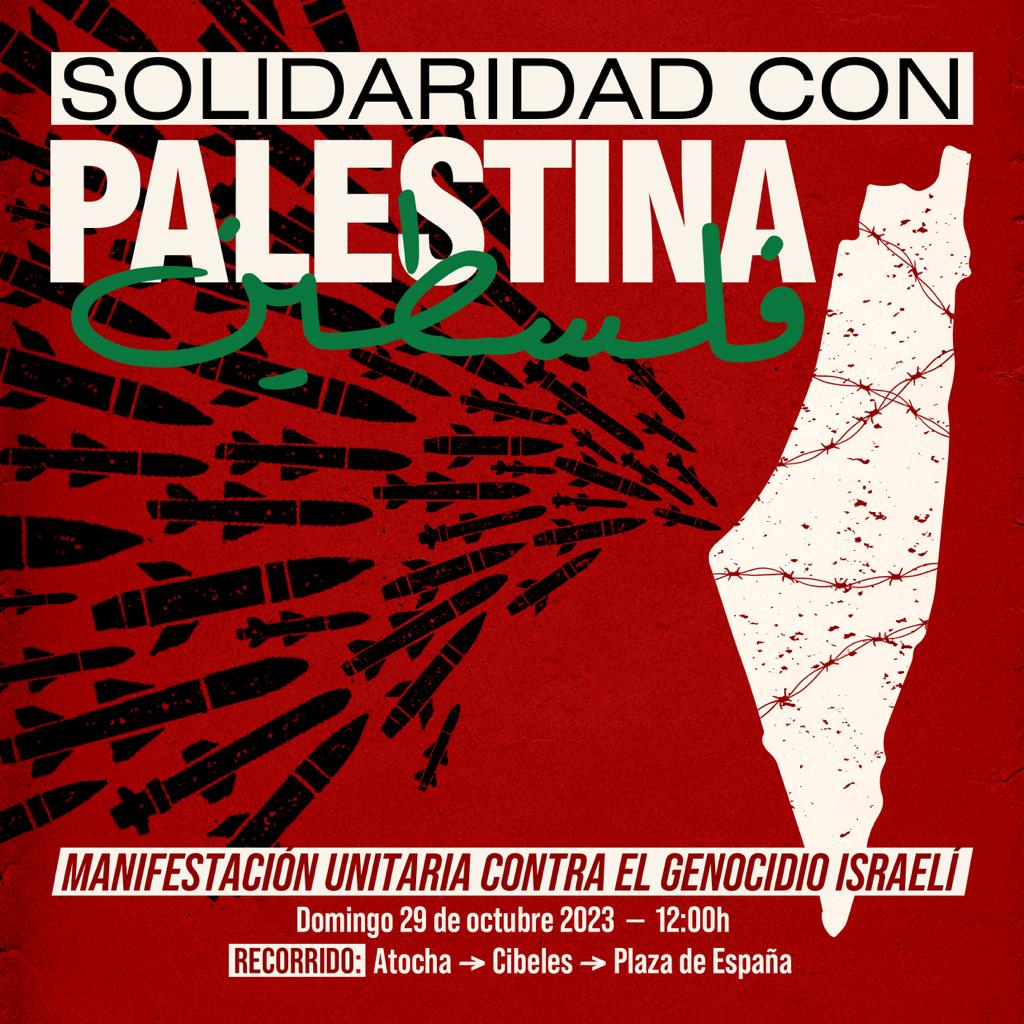 manifestación Palestina
