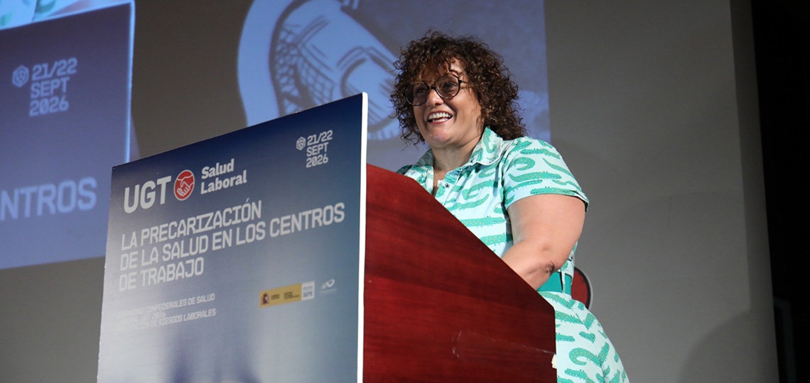 Patricia Ruiz en las jornadas confederales de Salud Laboral 2026