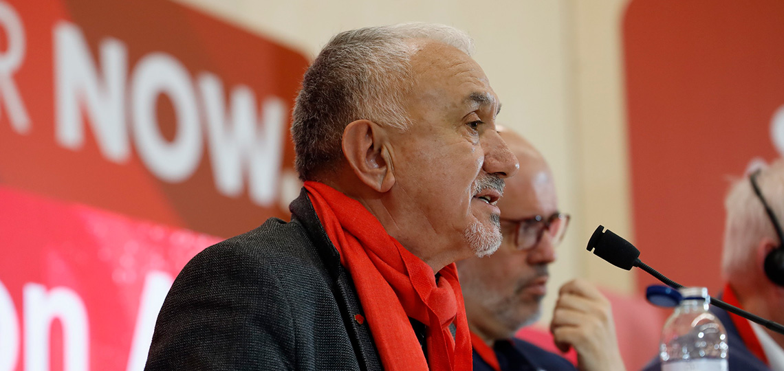 Pepe Álvarez en la Global Progressive Mobilisation