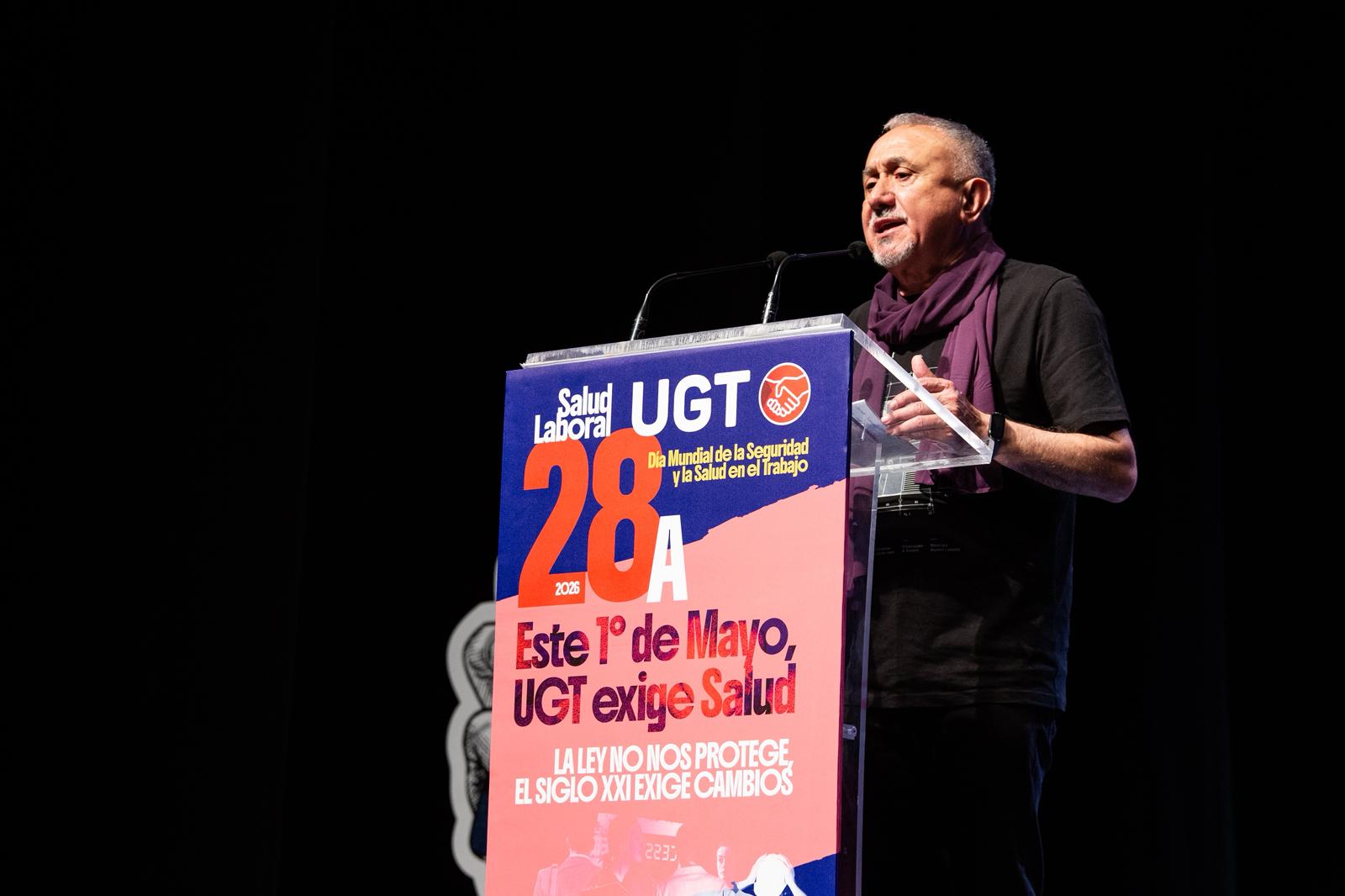 Pepe Álvarez en la clausura de las jornadas del 28A