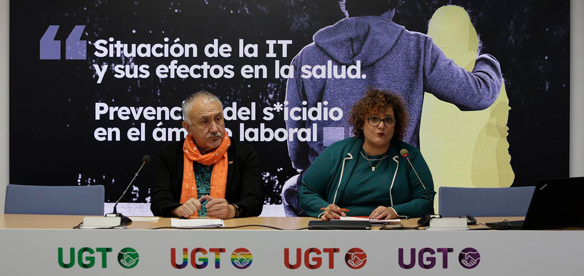 Pepe Álvarez y Patricia Ruiz en rueda de prensa